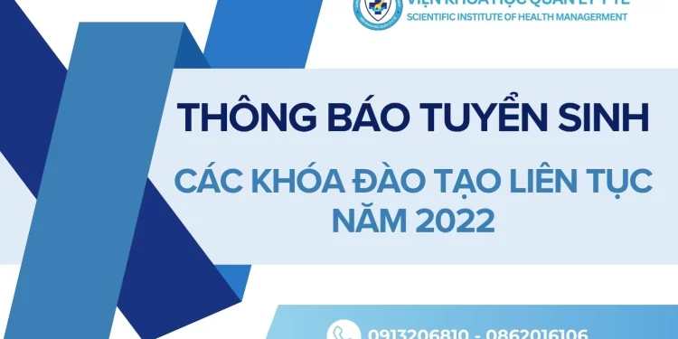 Thông báo tuyển sinh các khóa đào tạo liên tục năm 2022